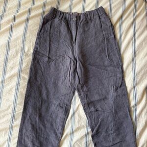Poetry Wool Linen Herringbone Pants